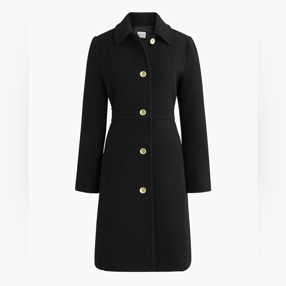 NWT J.Crew Wool-blend Lady Day Coat - Picture 5 of 5